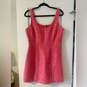 Aqua Tweed Mini Dress